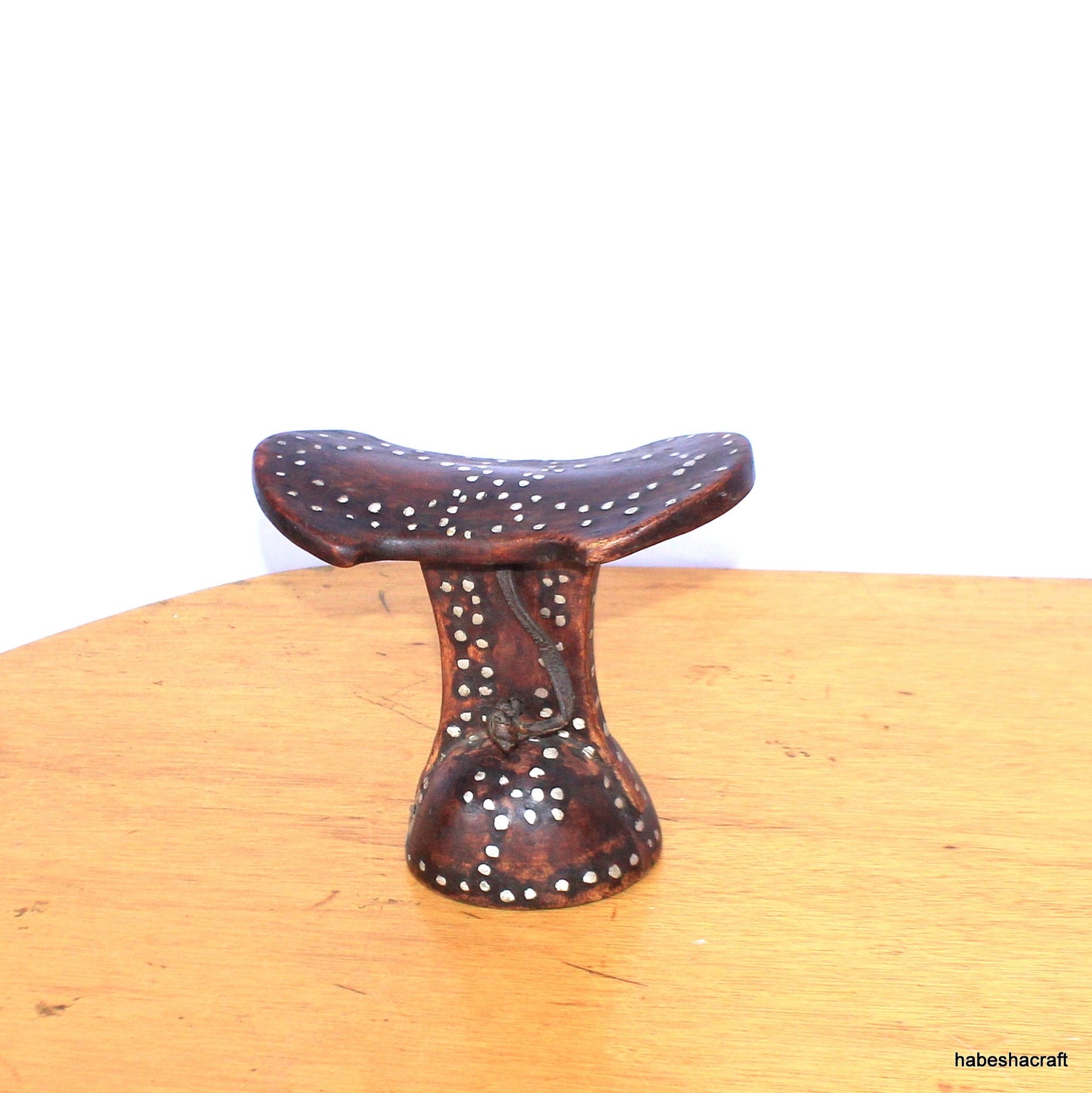 Antique Ethiopian Wood Headrest. African carving, Decorative Collectible, Tribal head rest, African Collectibles, African headrest