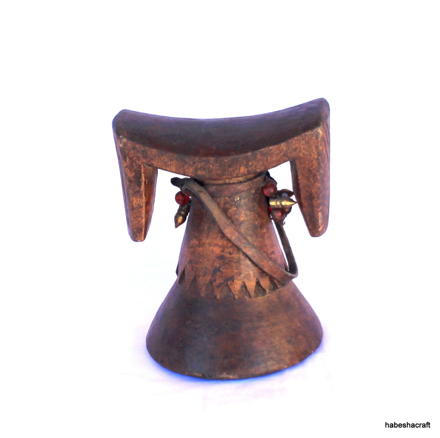 Tribal pillow. Ethnographic antique head rest. Antique wooden Head rest from AFAR Region of ETHIOPIA. African head rest.