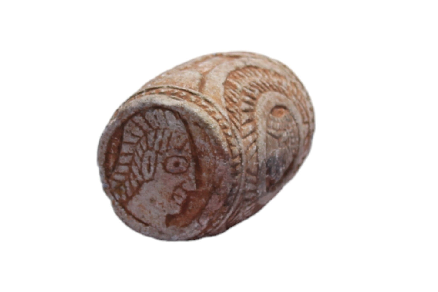 Antique Ethiopian Stone Seal from Axum. A beautiful Historical stone carving, African sculpture, Ethiopian Christian Heritage.
