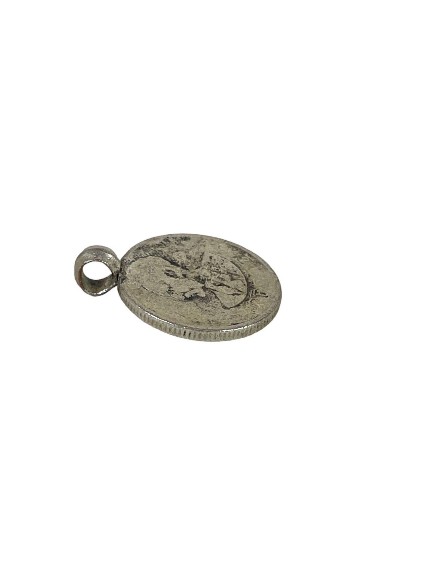 Old HAILE SELASSIE Silver 10 cent coin lion of Judah Pendant. Made in the 1930s. Rasta Jewelry, Silver Jewlery
