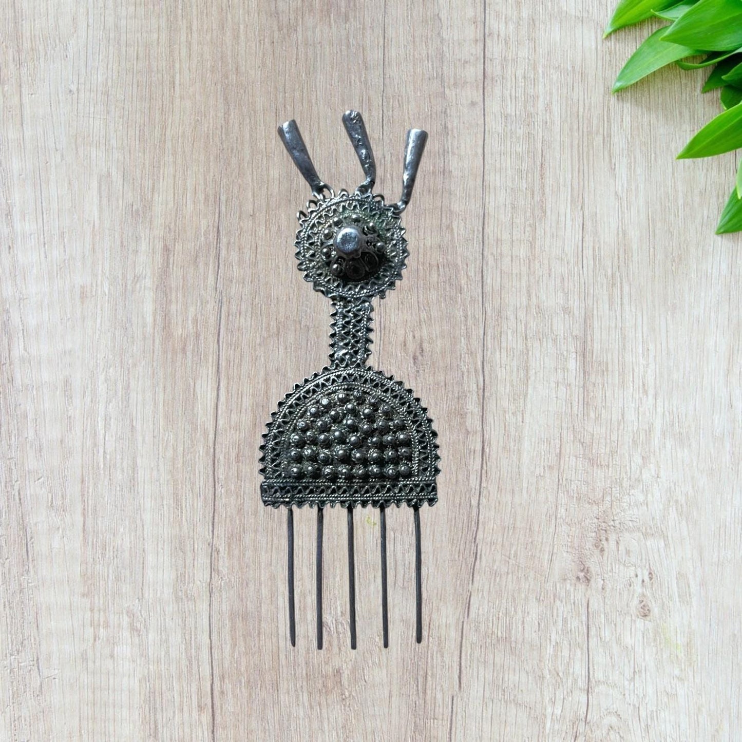 Ethiopian Heritage: Antique Silver Handmade Hair Pin. Ethiopian Hair Jewelry, African Hair Pin, Ethiopian Jewelry, African Jewelry