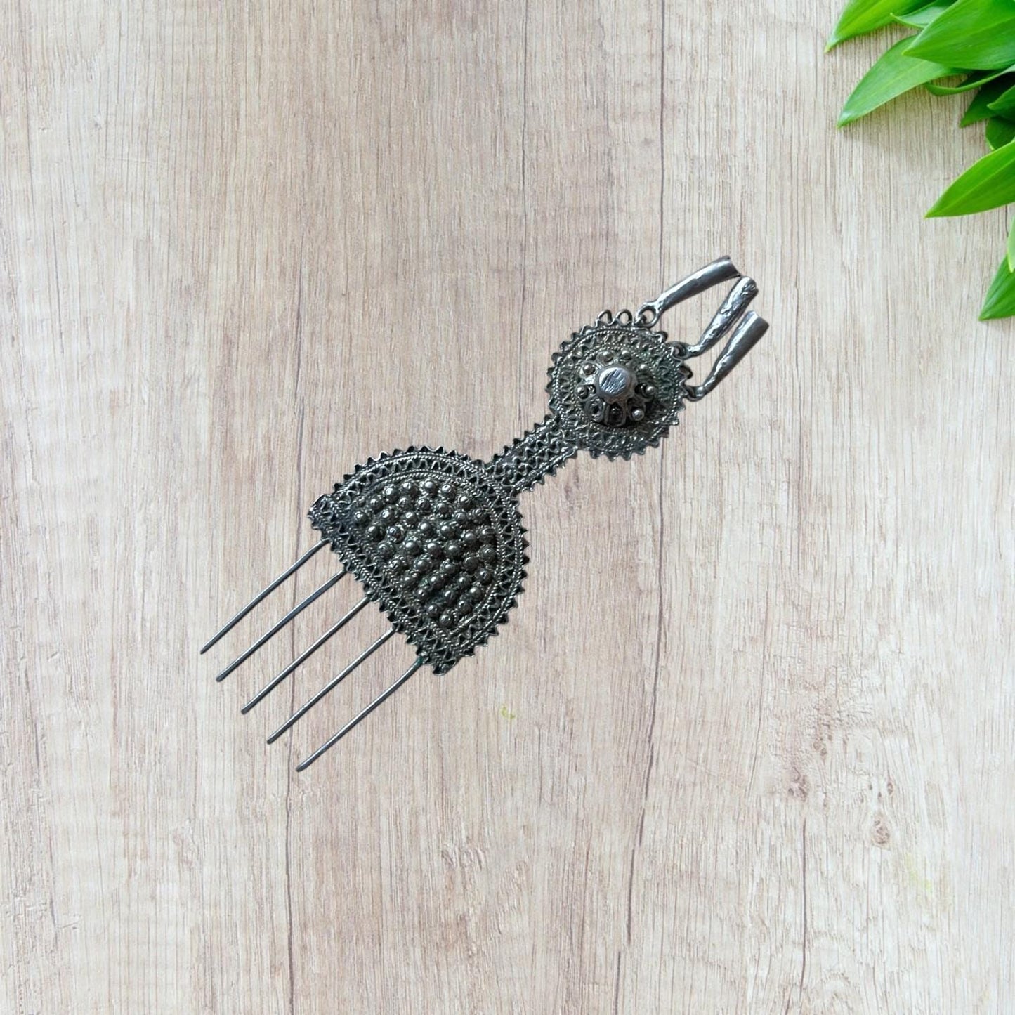 Ethiopian Heritage: Antique Silver Handmade Hair Pin. Ethiopian Hair Jewelry, African Hair Pin, Ethiopian Jewelry, African Jewelry