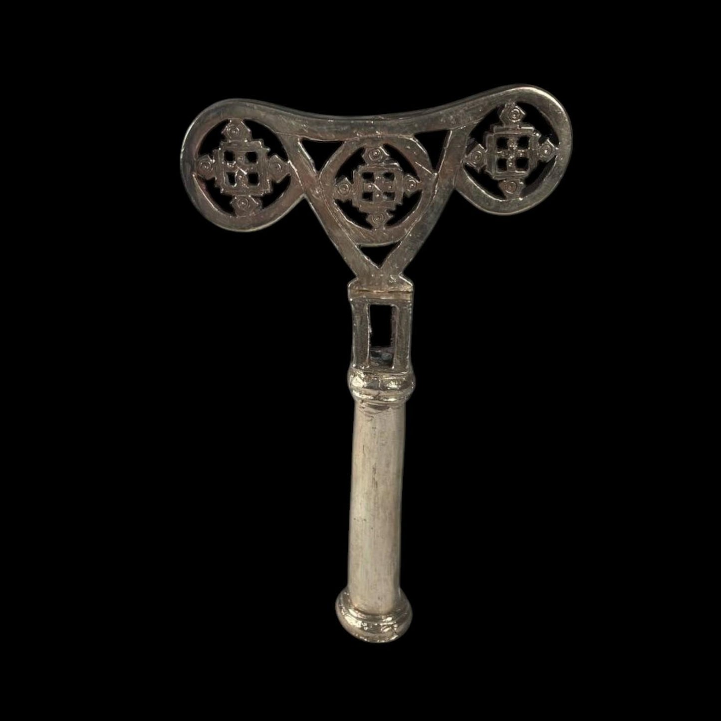 Ethiopian Priest Prayer stick. Coptic Orthodox Church Priest Armrest Head, Liturgical Coptic Orthodox Ethiopie Etiopia Africa