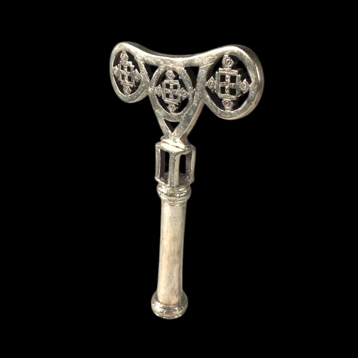 Ethiopian Priest Prayer stick. Coptic Orthodox Church Priest Armrest Head, Liturgical Coptic Orthodox Ethiopie Etiopia Africa