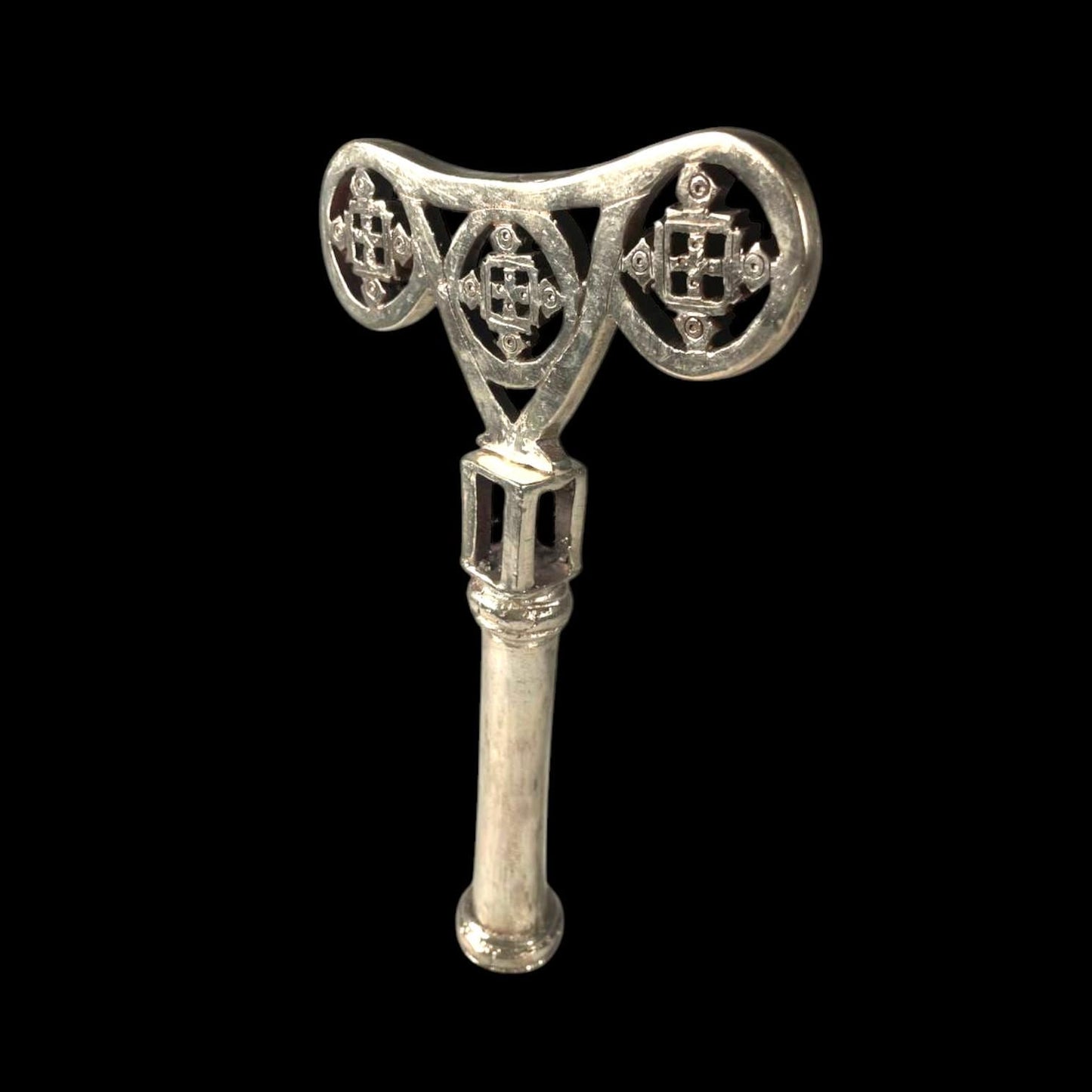 Ethiopian Priest Prayer stick. Coptic Orthodox Church Priest Armrest Head, Liturgical Coptic Orthodox Ethiopie Etiopia Africa