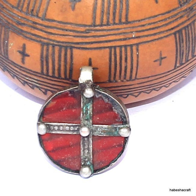 Old Ethiopian Christian Pendant. Antique Jewlery. Ethiopian jewellery, African Jewlery, Vintage Jewlery, Christian jewelry,Orthodox jewelry