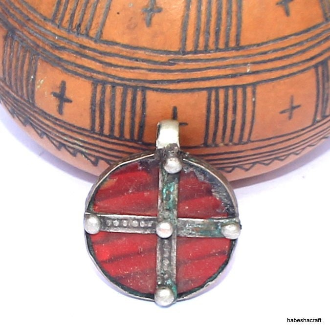 Old Ethiopian Christian Pendant. Antique Jewlery. Ethiopian jewellery, African Jewlery, Vintage Jewlery, Christian jewelry,Orthodox jewelry