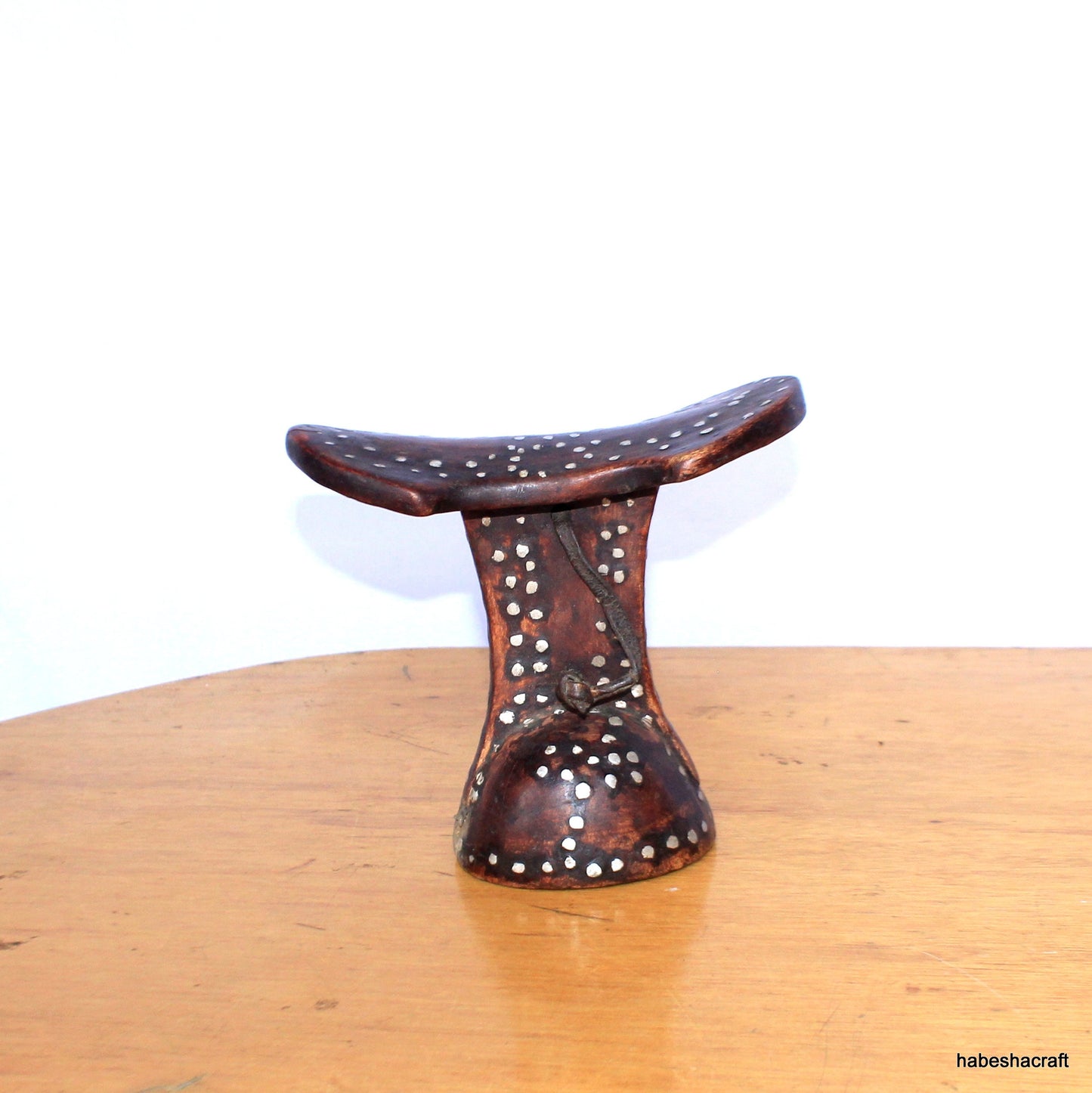 Antique Ethiopian Wood Headrest.  African carving, Decorative Collectible, Tribal head rest, African Collectibles, African headrest