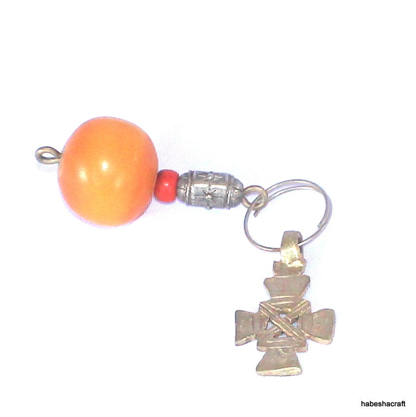 A beautiful handmade Traditional Ethiopian Cross Key holder. Handmade Ethiopian cross key holder. keychain. Christian gift, Unique gift