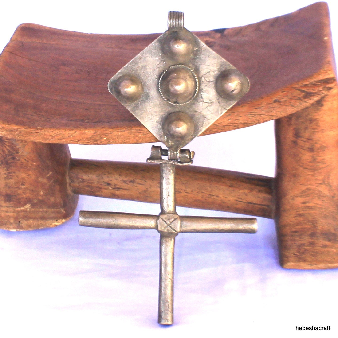 Antique Ethiopian Handmade Orthodox Christian Cross Pendant 7" Long. Ethiopian Cross, Ethiopian Art,African jewelry,Ethiopian Jewelry