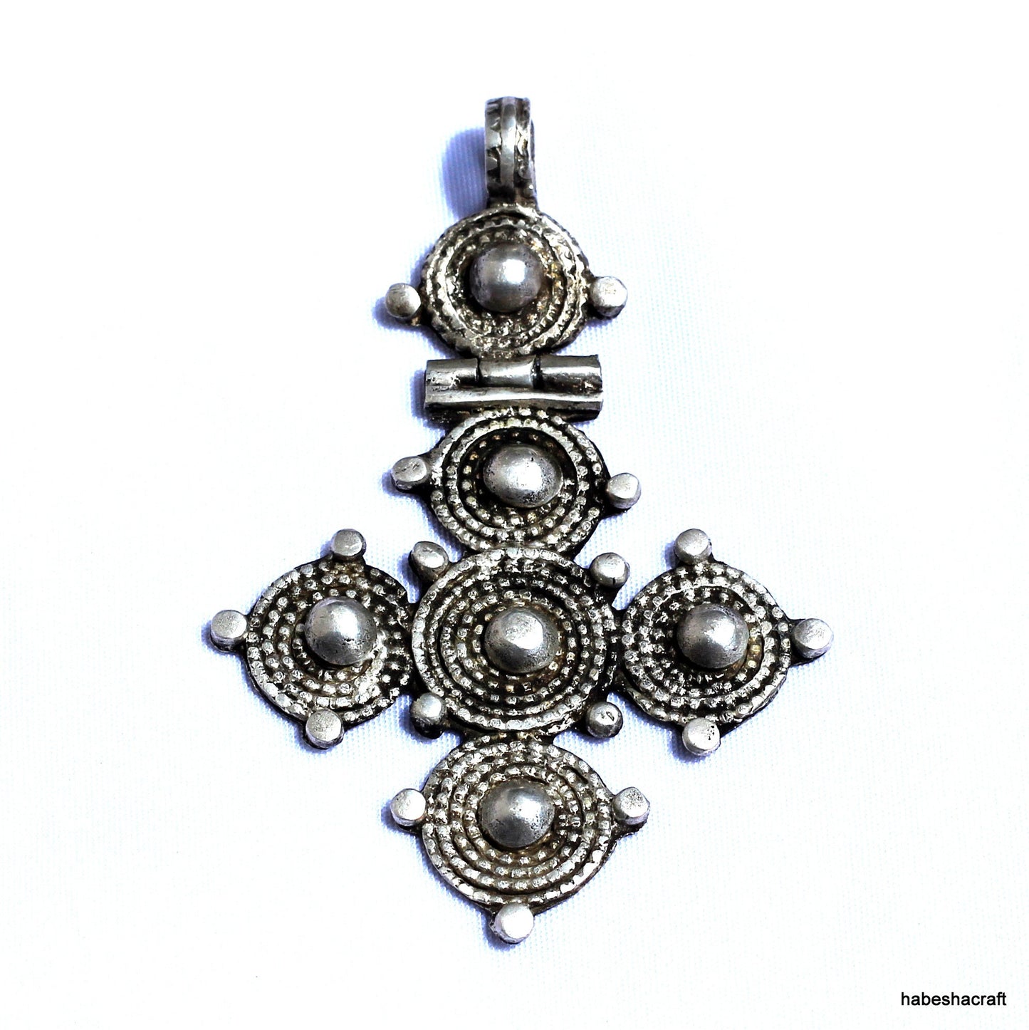 Antique Ethiopian Handmade Orthodox Christian Silver Cross Pendant 3.5" Long Ethiopian Cross,Ethiopian Art,African jewelry,Ethiopian Jewelry