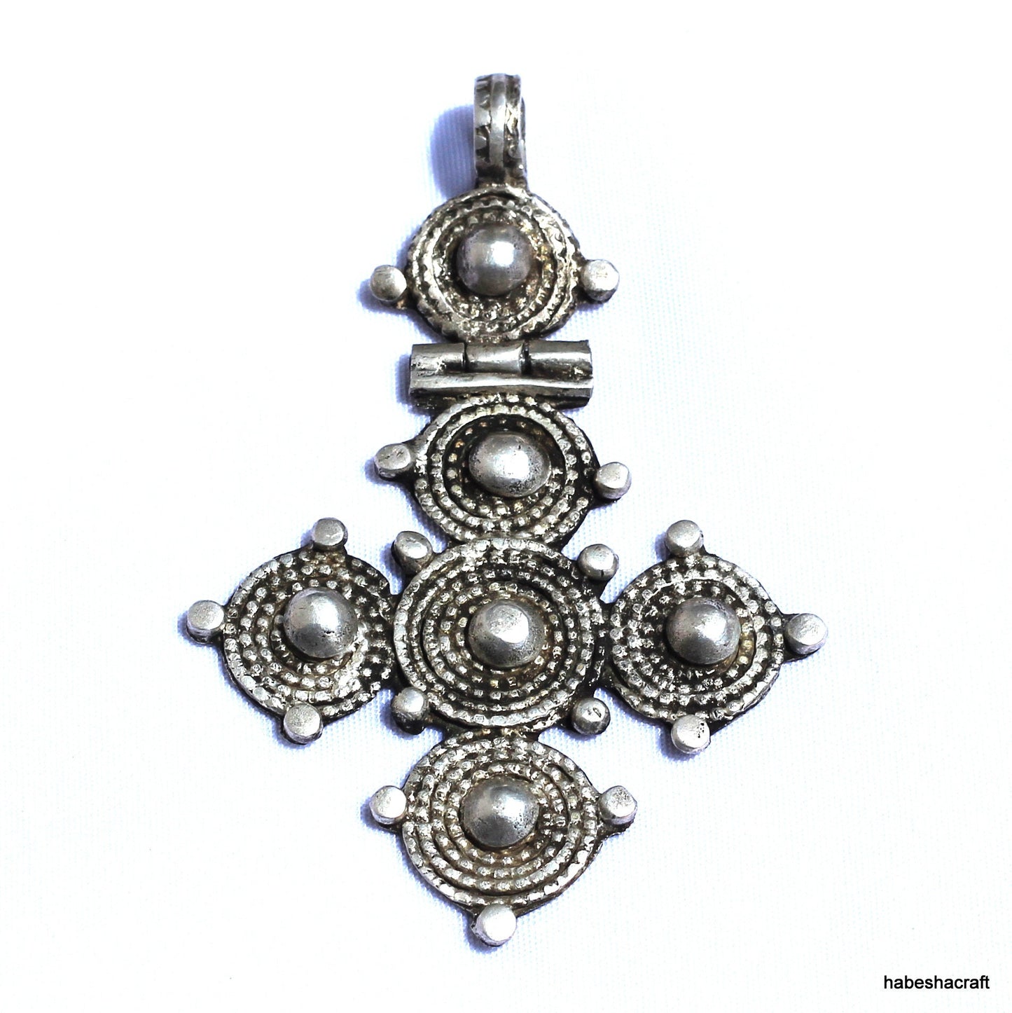 Antique Ethiopian Handmade Orthodox Christian Silver Cross Pendant 3.5" Long Ethiopian Cross,Ethiopian Art,African jewelry,Ethiopian Jewelry