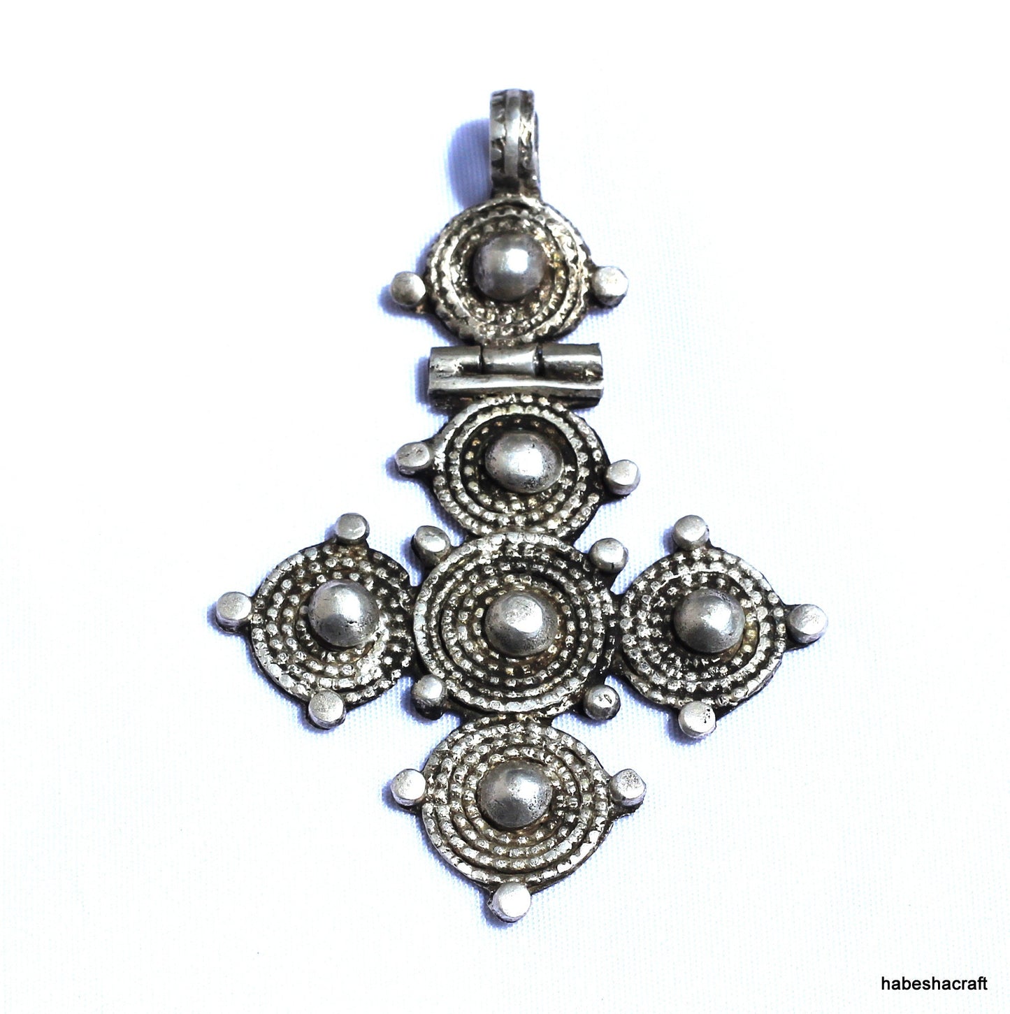 Antique Ethiopian Handmade Orthodox Christian Silver Cross Pendant 3.5" Long Ethiopian Cross,Ethiopian Art,African jewelry,Ethiopian Jewelry