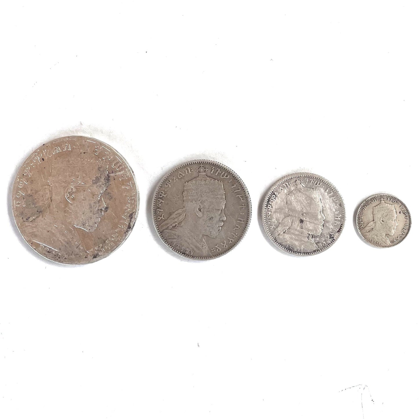 Ethiopian Coin. Collection of Emperor Menelik Lion of Judah Silver coin. Old coin, Ethiopian Coin, Ethiopian Birr, Ethiopian Currency.