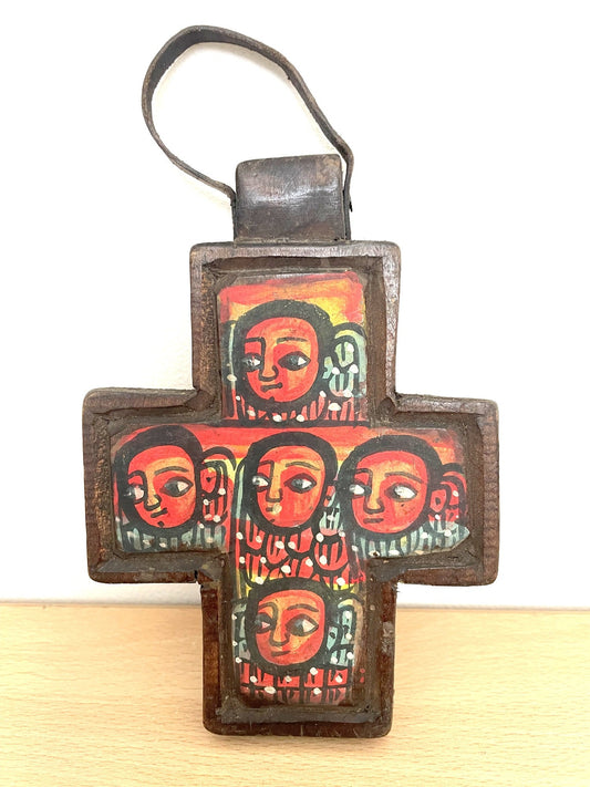 Orthodox Icon. Icon Orthodox. Old Ethiopian Orthodox Christian icon. Ethiopian Coptic Christian wall hanging Prayer Icon, Painted Icon.