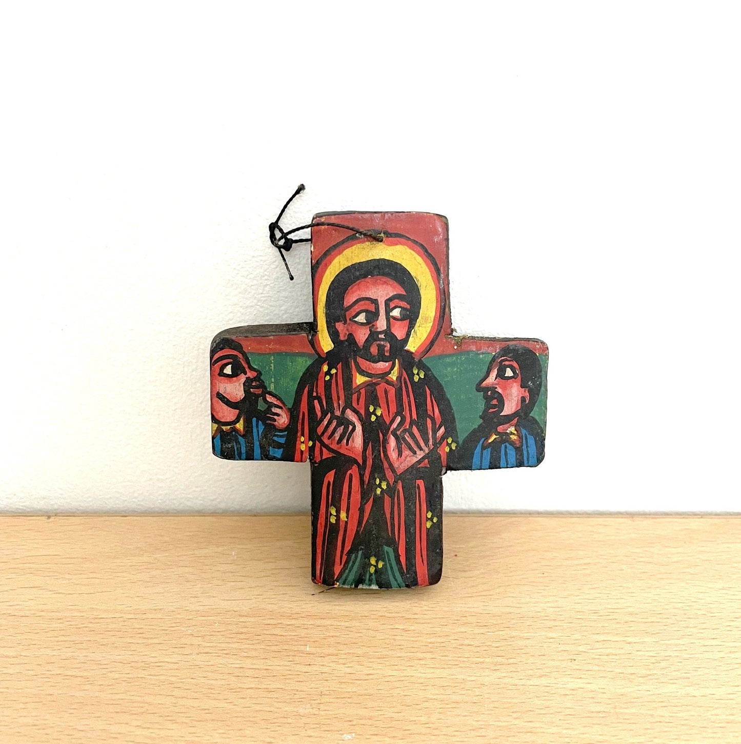 Ethiopian art. Orthodox icon. Ethiopian Coptic Christian wall hanging Icon, Beautifully Painted wooden Icon. Prayer Icon, Religious Art