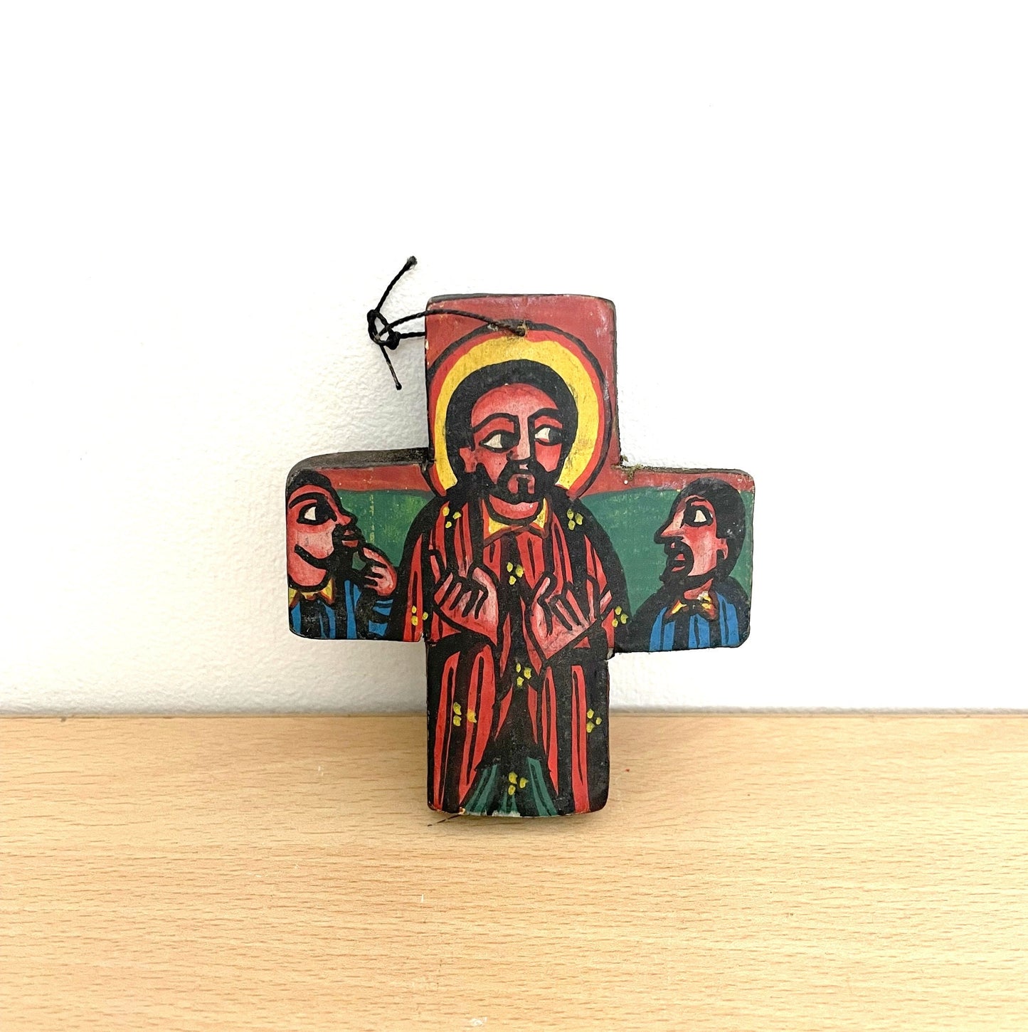 Ethiopian art. Orthodox icon. Ethiopian Coptic Christian wall hanging Icon, Beautifully Painted wooden Icon. Prayer Icon, Religious Art