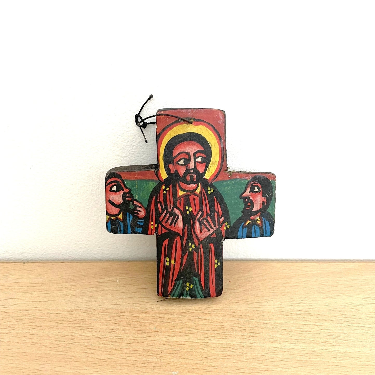 Ethiopian art. Orthodox icon. Ethiopian Coptic Christian wall hanging Icon, Beautifully Painted wooden Icon. Prayer Icon, Religious Art