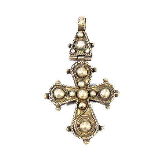 Old Ethiopian Orthodox Christian Silver Cross Pendant. Ethiopian Cross, Antique Jewlery. Christian cross, Coptic cross, Antique cross