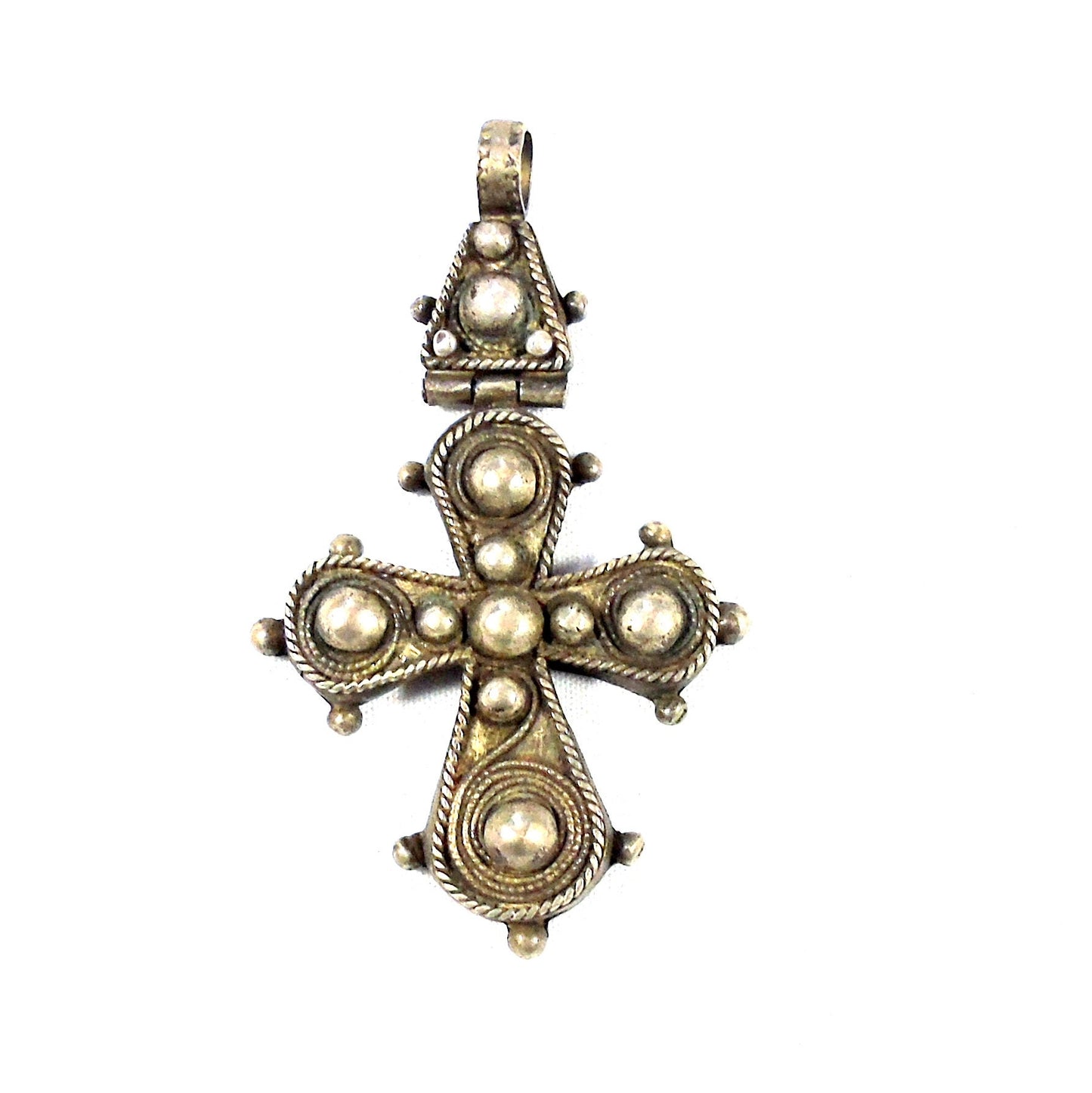 Old Ethiopian Orthodox Christian Silver Cross Pendant. Ethiopian Cross, Antique Jewlery. Christian cross, Coptic cross, Antique cross