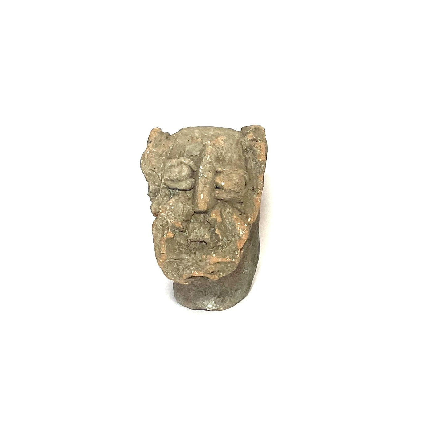 Ethiopian Falasha Terracotta Head. Ethiopian Clay Sculptures, Antique terracotta Head. Terracotta objects, Axum Terracotta Head.
