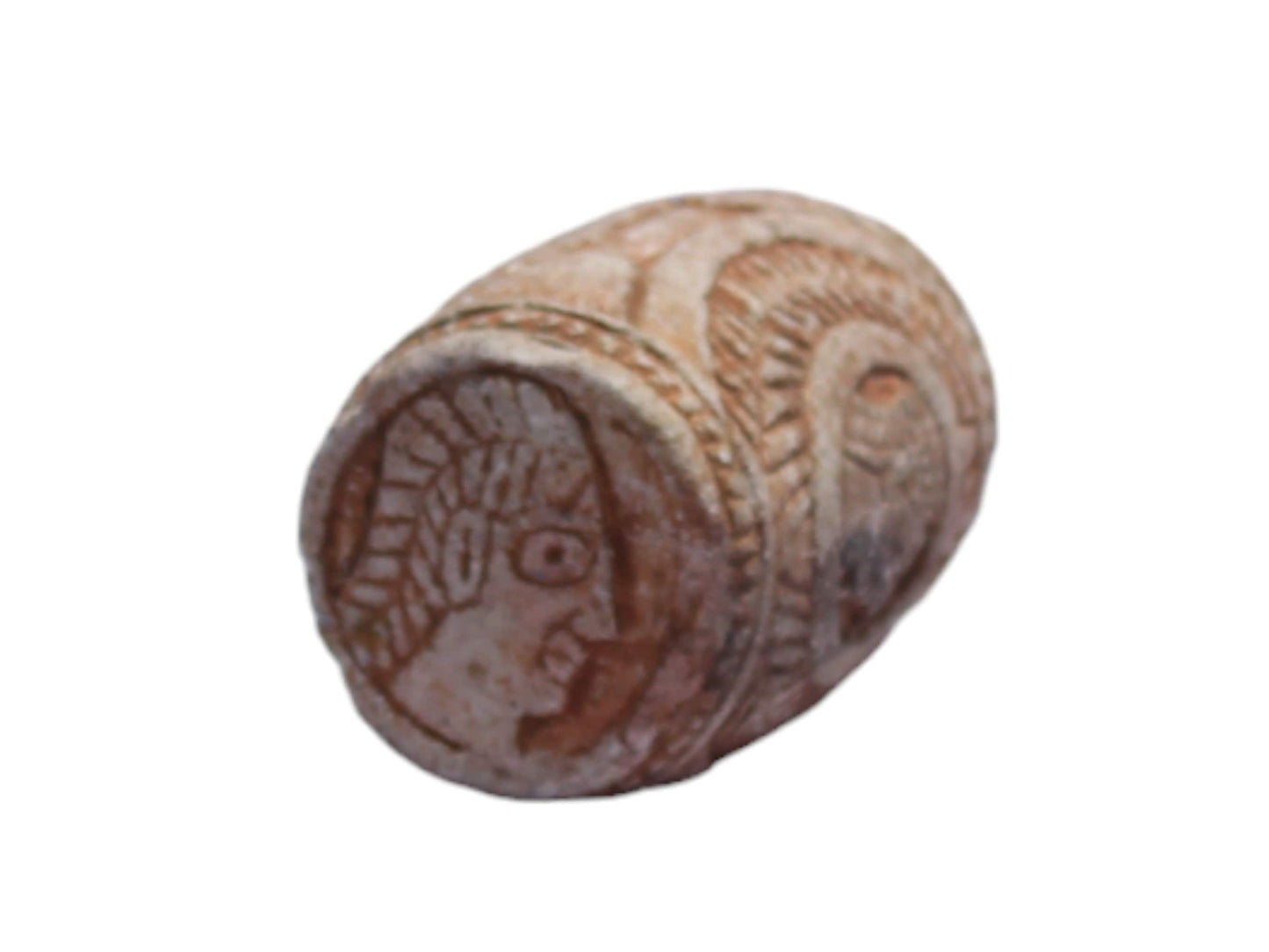 Antique Ethiopian Stone Seal from Axum.  A beautiful Historical stone carving, African sculpture, Ethiopian Christian Heritage.