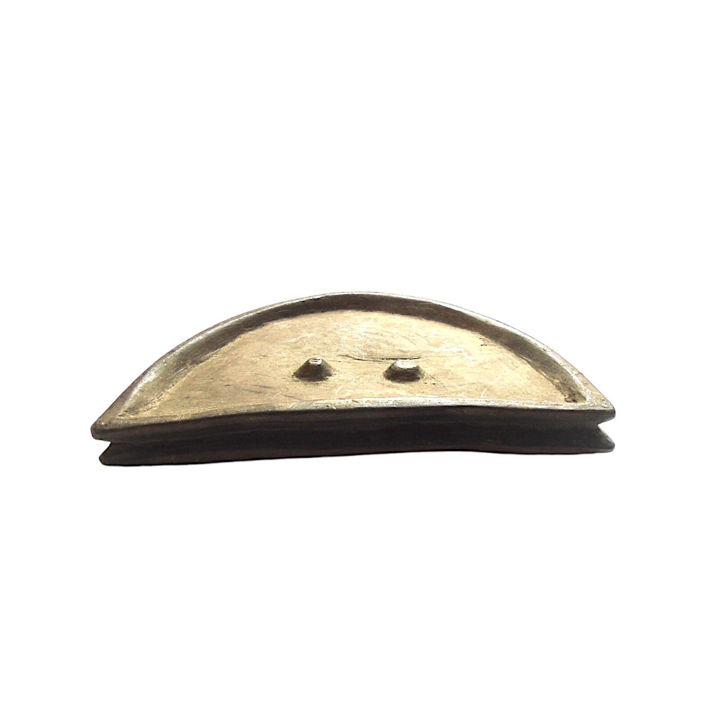 Old Tribal jewelry, Body jewellery. Old African Ethiopian Mursi Tribe Wooden lip plate, a lip plug or lip disc .