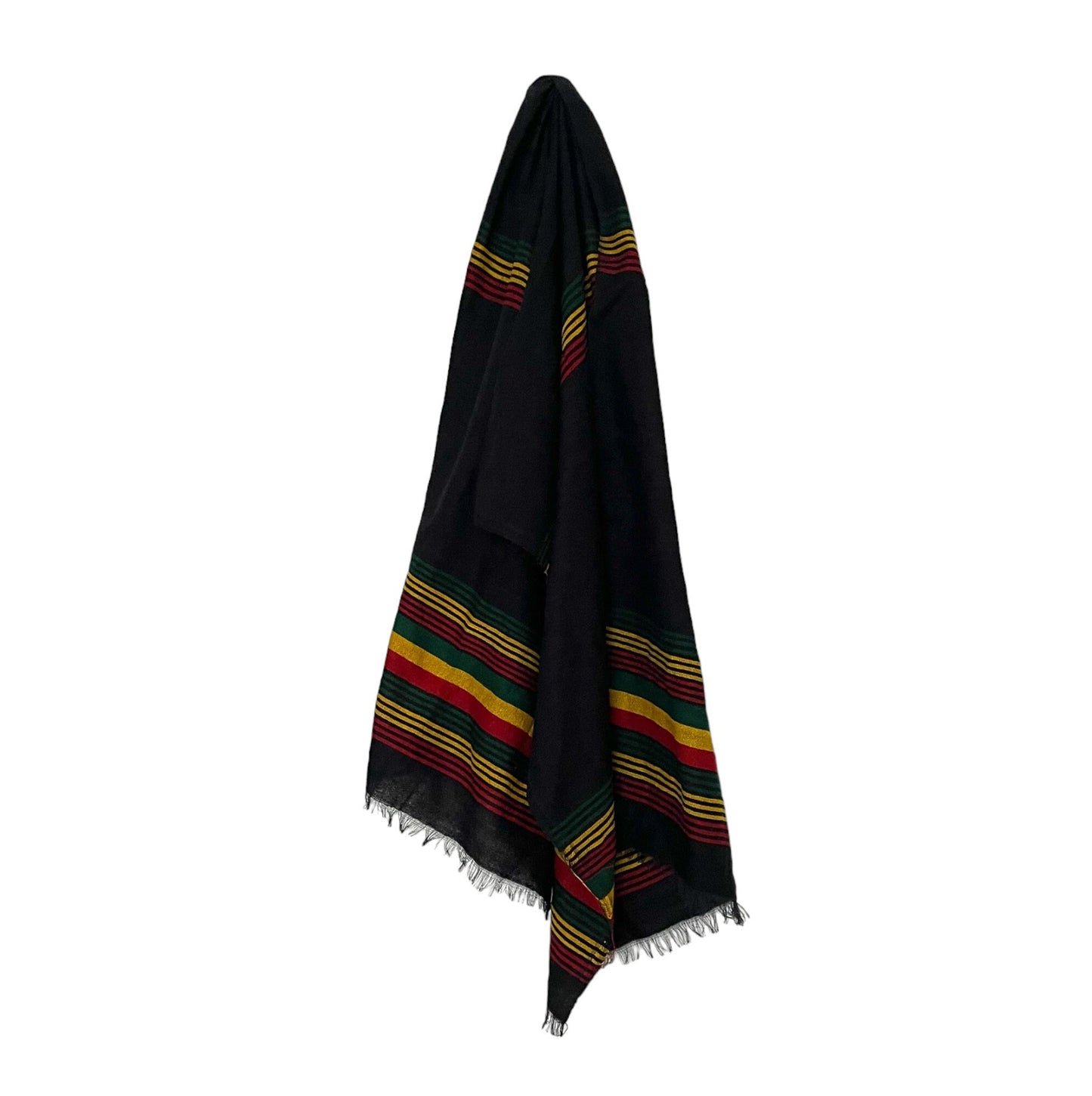 Rasta clothing Ethiopian scarf Netela Rasta shawl black Green gold red scarf handmade, Ethiopian clothes,