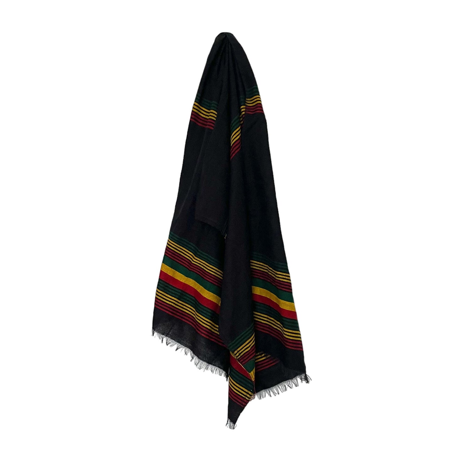 Rasta clothing Ethiopian scarf Netela Rasta shawl black Green gold red scarf handmade, Ethiopian clothes,