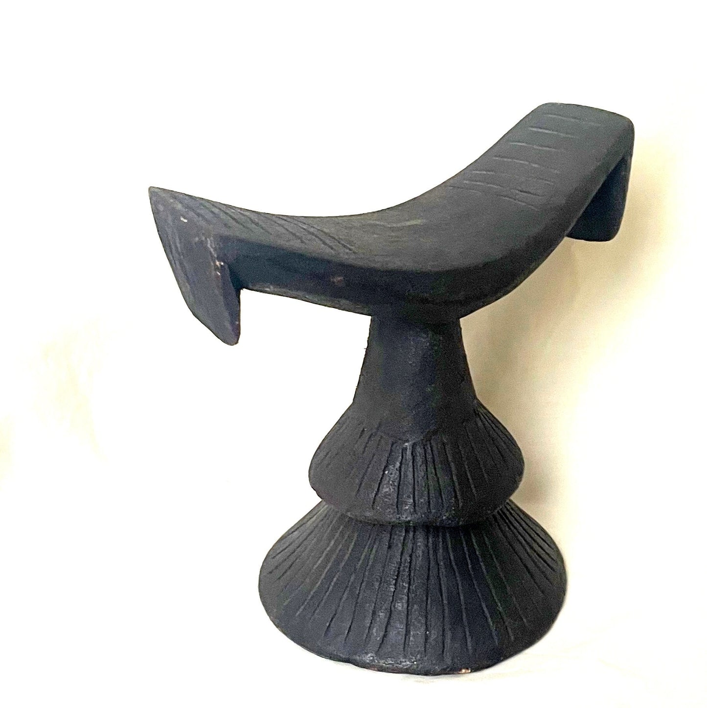 Ethiopian Wood Headrest. African tribal wood headrests, African Neck rests, African Collectibles, African headrest, Tribal Headrest