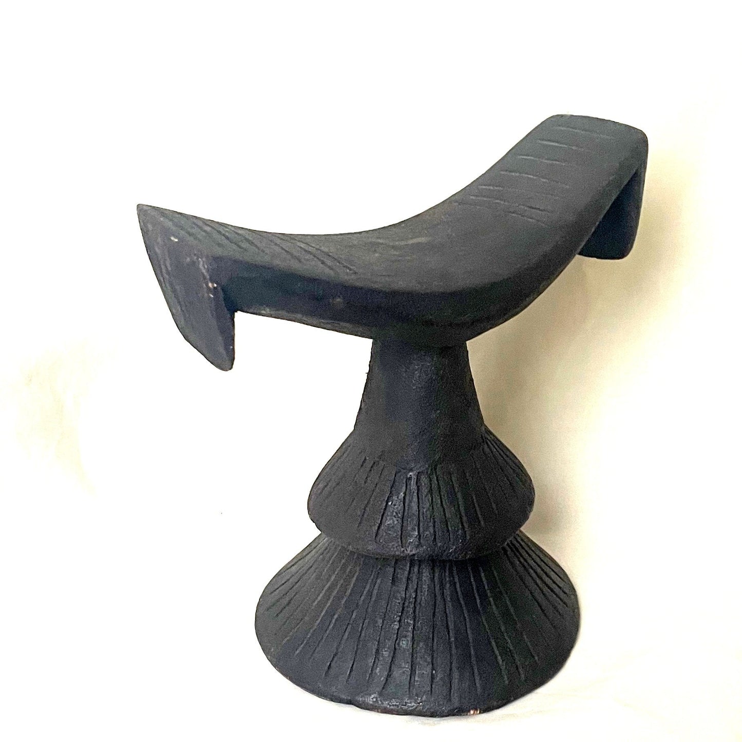 Ethiopian Wood Headrest. African tribal wood headrests, African Neck rests, African Collectibles, African headrest, Tribal Headrest