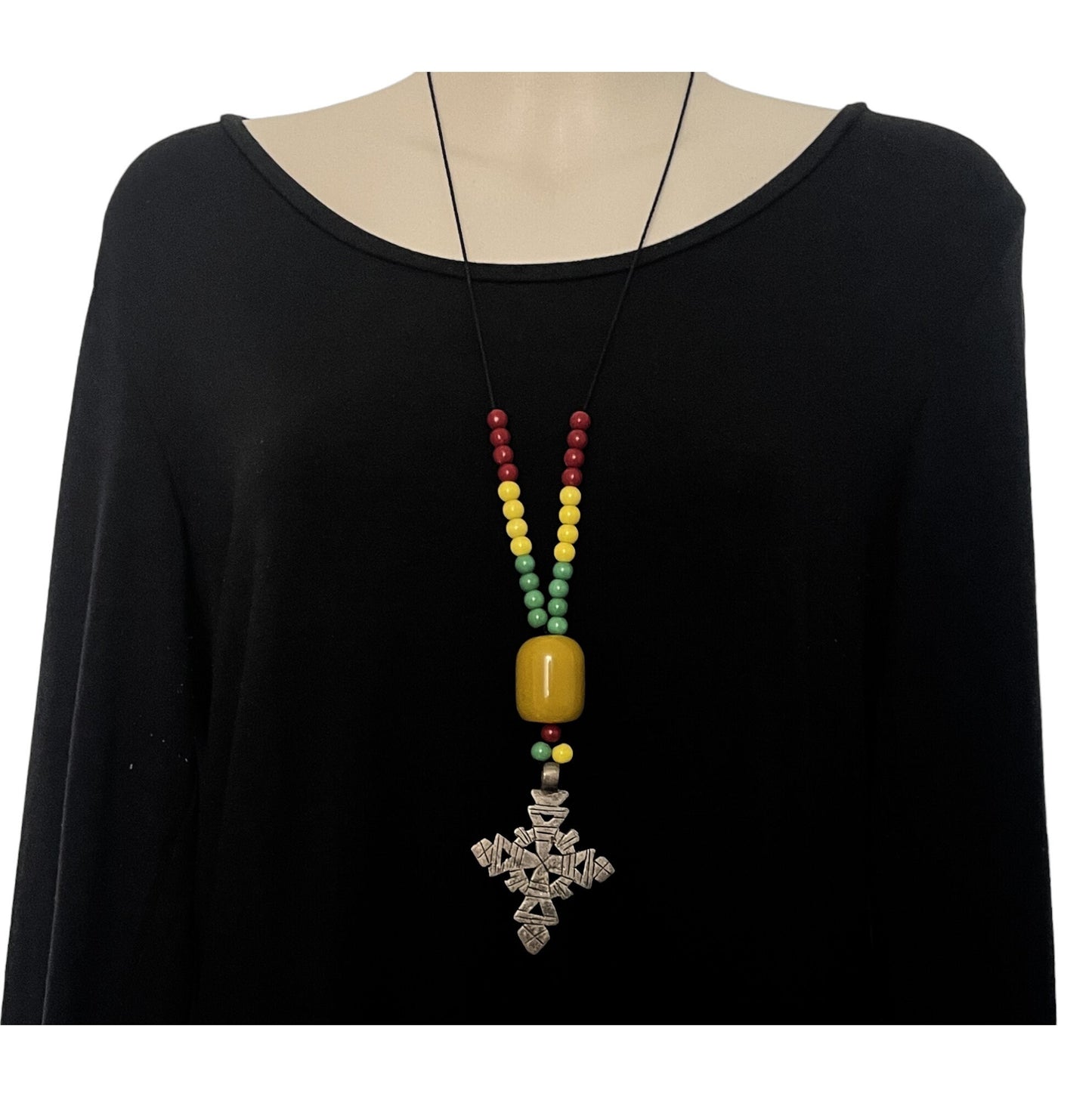 Ethiopian Handmade Cross Pendant -Authentic Traditional Jewelry. Cross necklace, meaningful jewelry, Christian symbol, cultural heritage