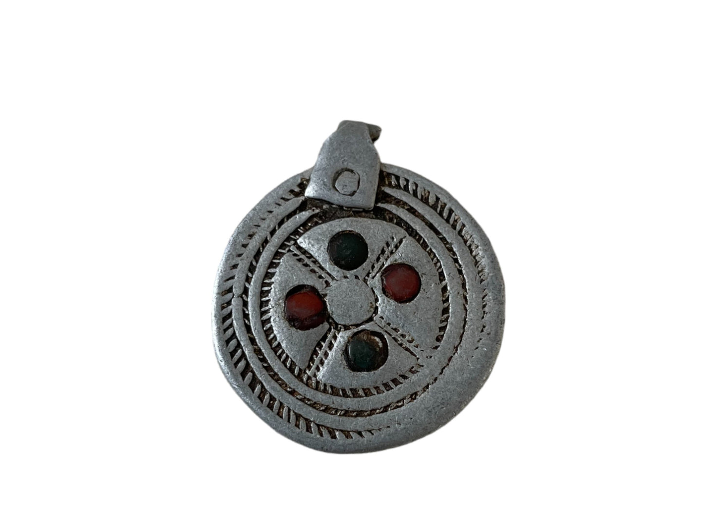 Old Jewlery. Ethiopian Jewlery for women, Old Ethiopia Pendant made of Aluminium. Round African Pendant, Ethnic Pendant, Aluminium Jewlery.