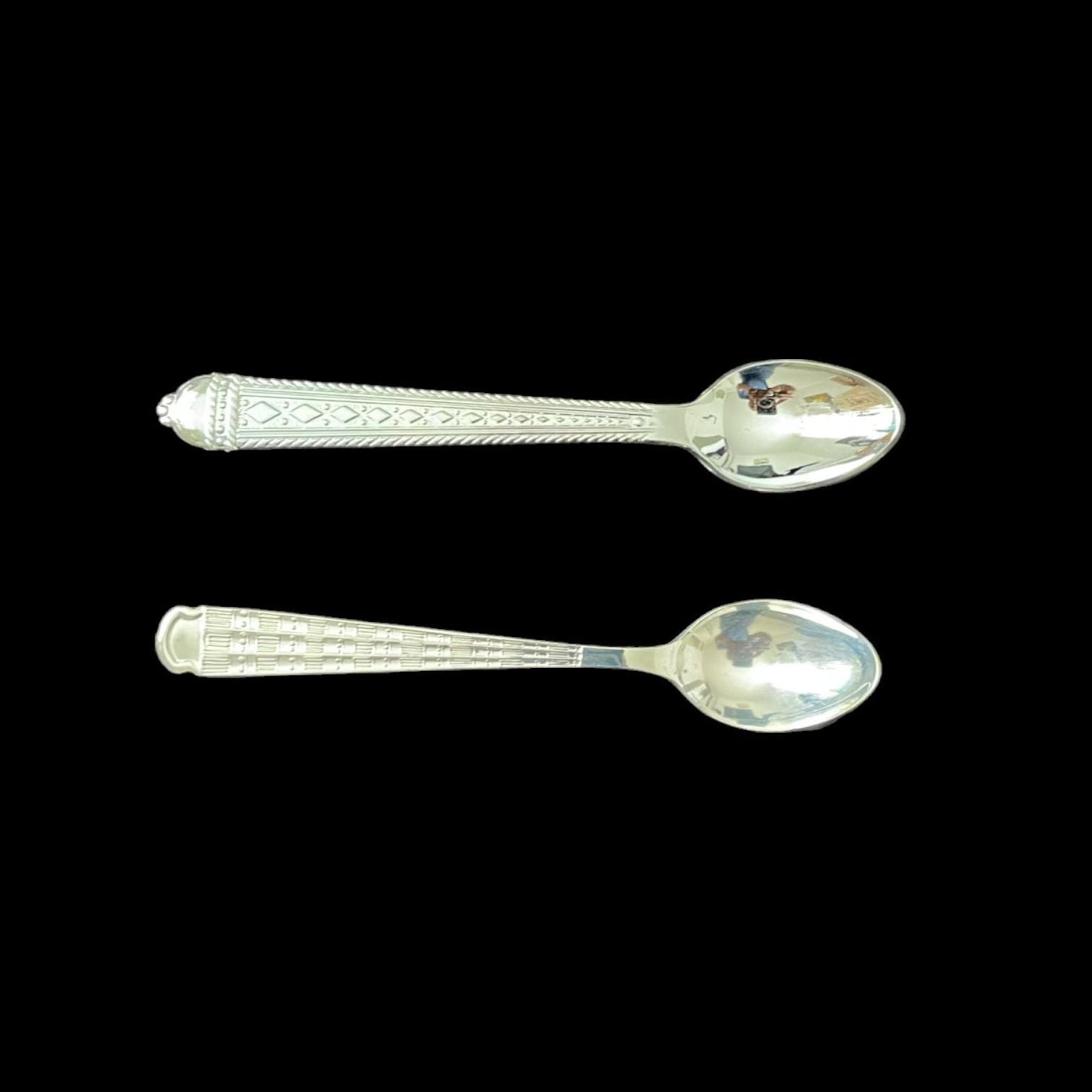 Set of 2 Vintage Ethiopian Collector Spoons - Ethiopian Coffee Spoon Collection - Antique Axum, and Harer Hallmark