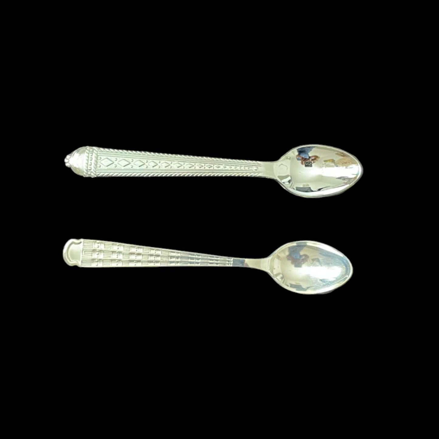 Set of 2 Vintage Ethiopian Collector Spoons - Ethiopian Coffee Spoon Collection - Antique Axum, and Harer Hallmark