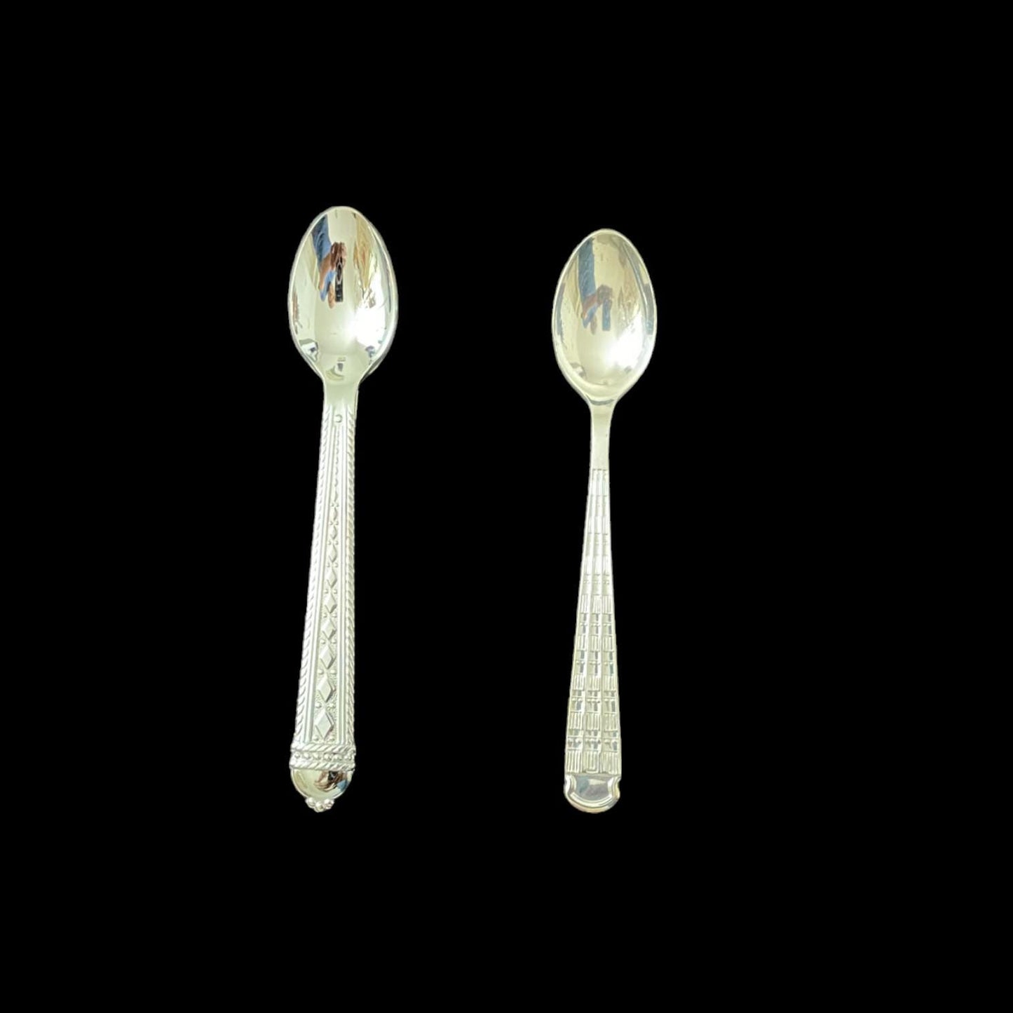 Set of 2 Vintage Ethiopian Collector Spoons - Ethiopian Coffee Spoon Collection - Antique Axum, and Harer Hallmark