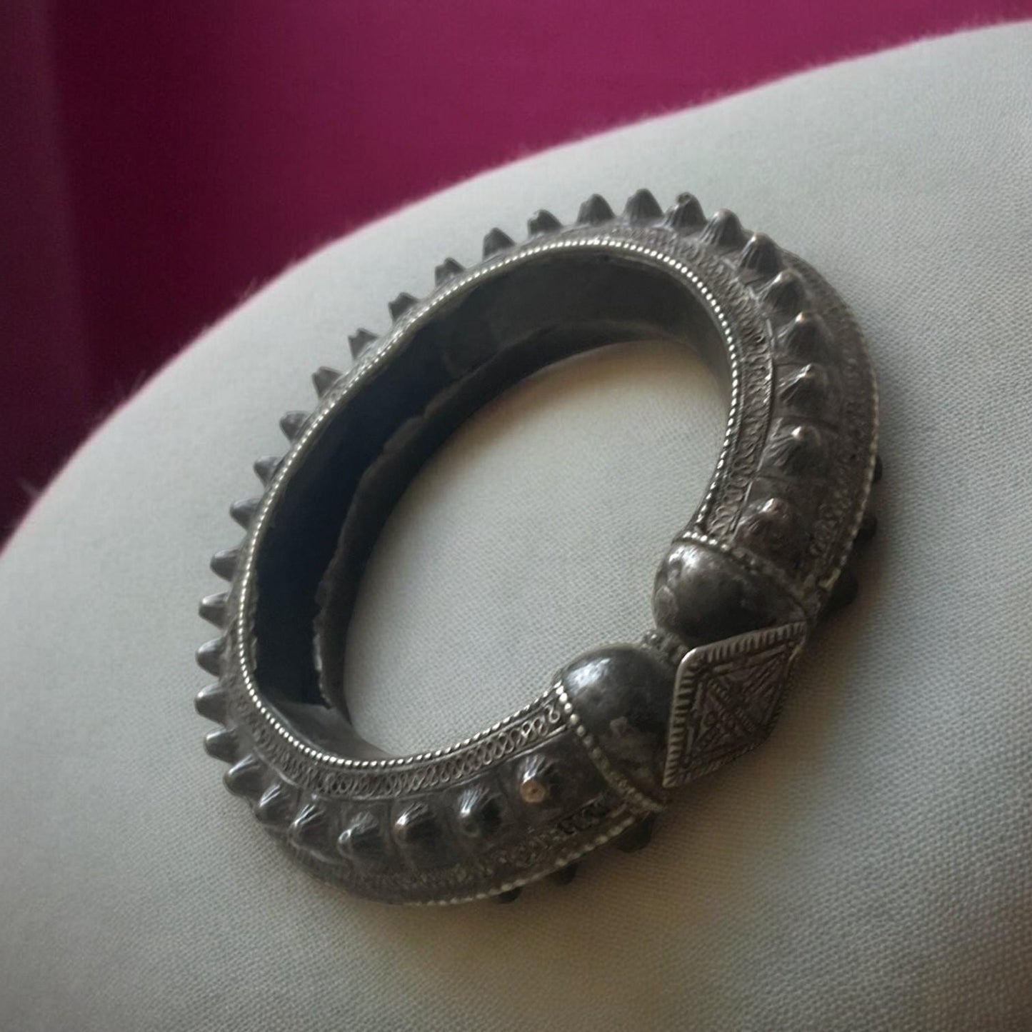 Vintage African Bracelet - Ethnic Bracelet -Tribal Jewelry from the Wollo Region of Ethiopia. Ethiopian Jewelry, Tribal Silver, African