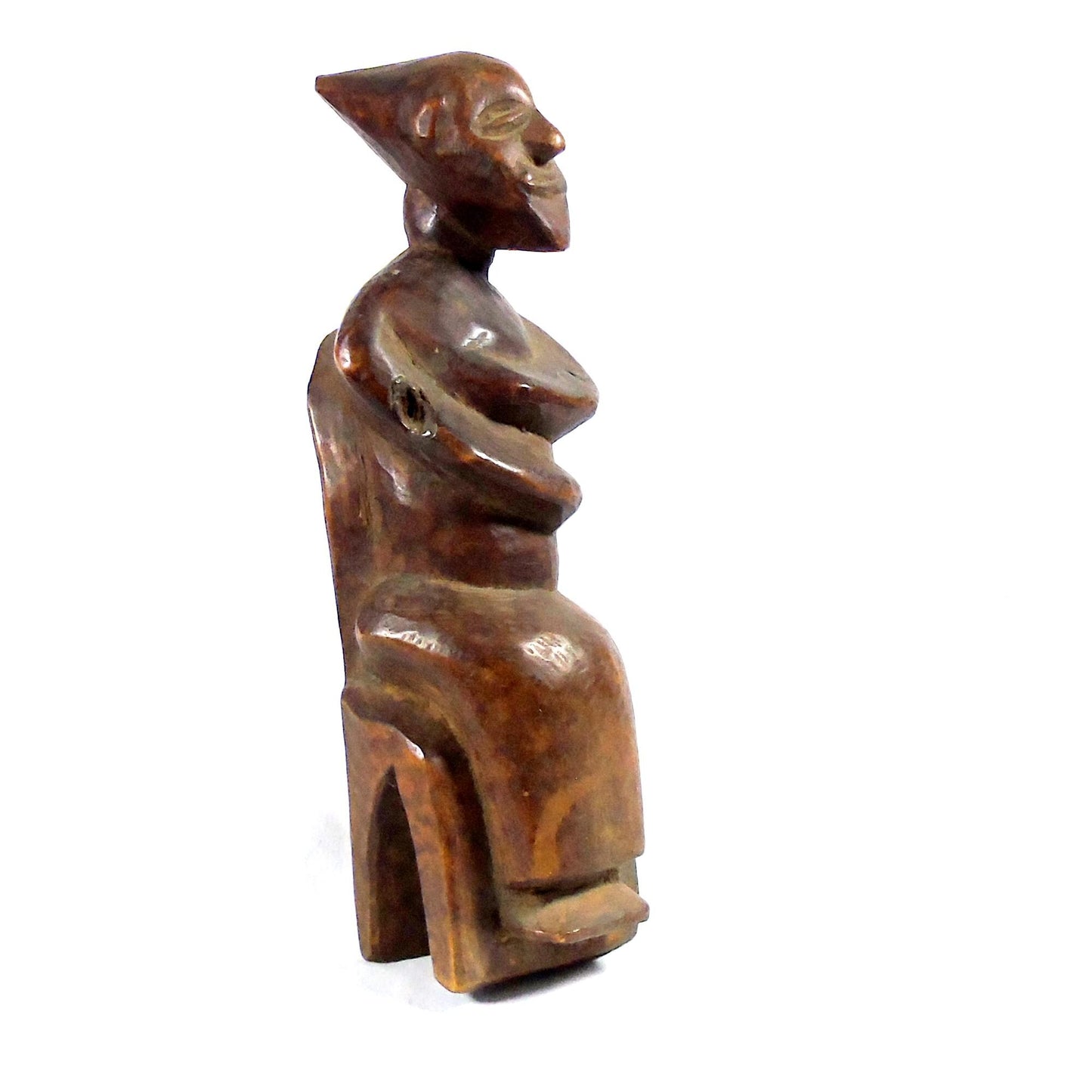 Authentic Antique African Statue - Old Ethiopian Konso Waka Grave Carving. Vintage African Wooden Statue - Ethiopian Konso Waka Grave Figure