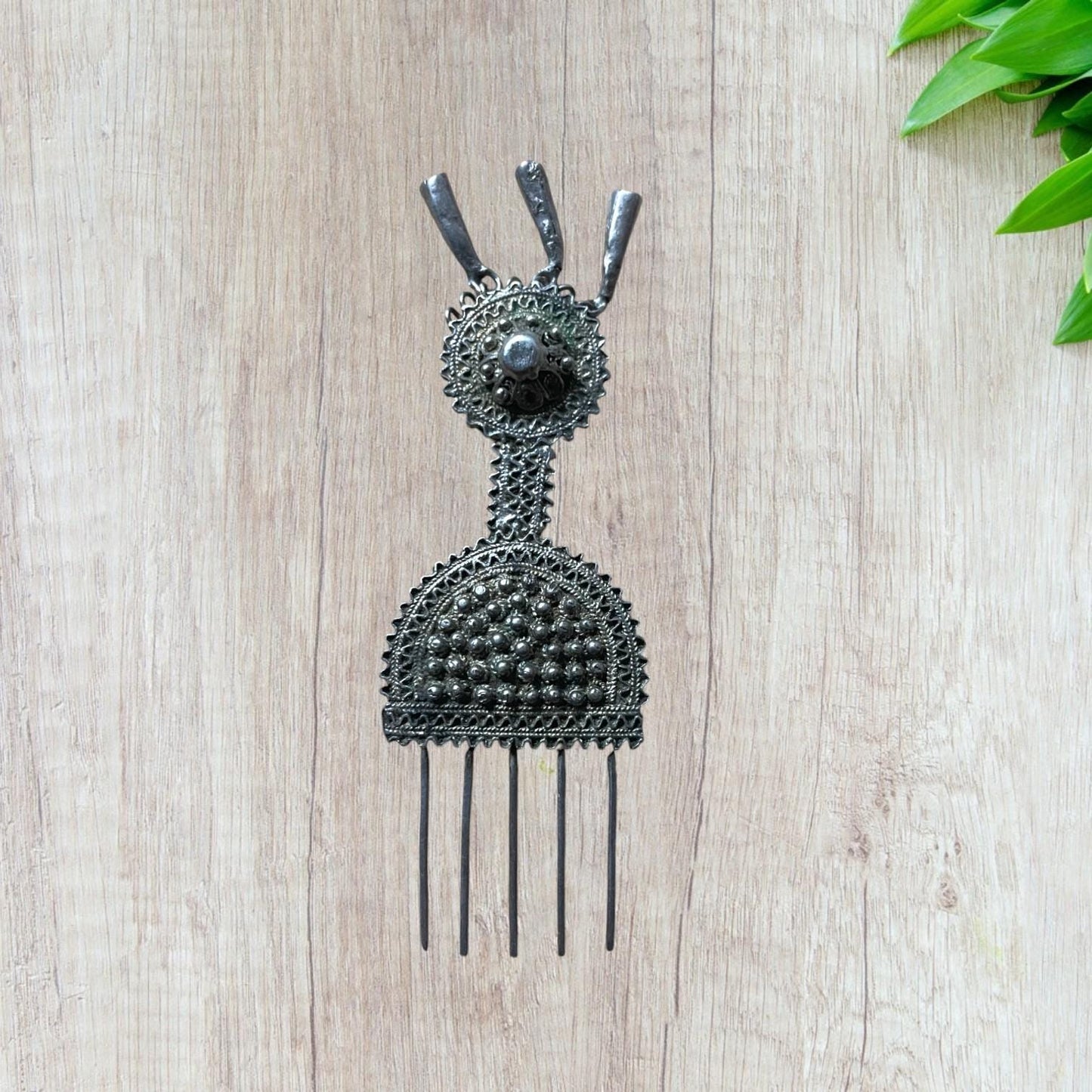 Ethiopian Heritage: Antique Silver Handmade Hair Pin. Ethiopian Hair Jewelry, African Hair Pin, Ethiopian Jewelry, African Jewelry
