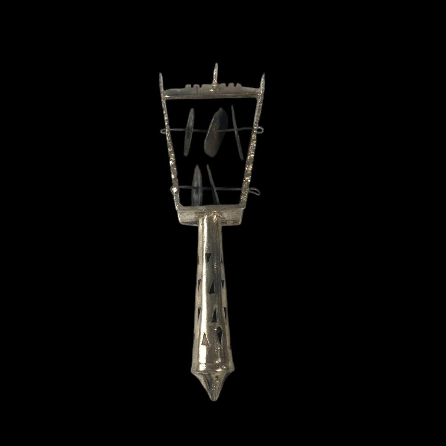 Ethiopian Orthodox Church Sistrum or tsanatsel. Hand carved traditional Ethiopian Orthodox church Musical Instrument.
